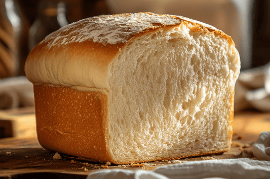 Zacht en donzig wit broodtjes brood voor de broodmachine