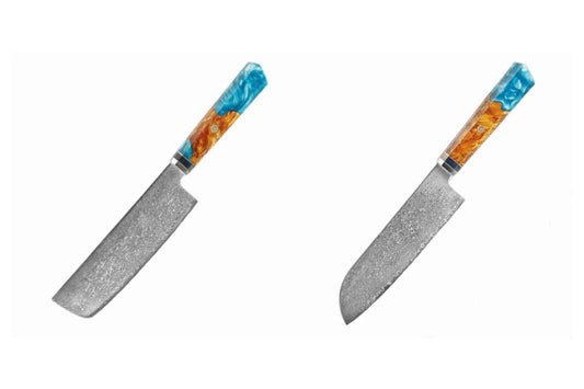Hvad er forskellen mellem en Nakiri -kniv og en Santoku -kniv?