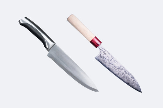 Hvad er forskellen mellem en japansk og et tysk knivsæt?