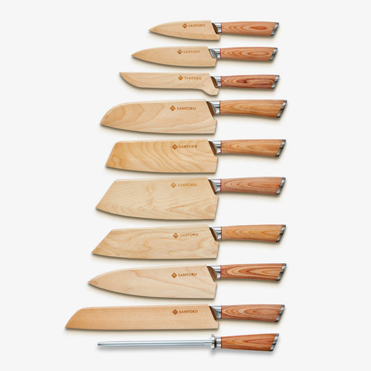 Haruta (はるた) 10 PCS Set VG10 Damascus stalen keukenmessen