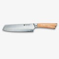 Haruta 7 inch VG10 Japans Damascus-stalen Nakiri-mes met houten handvat en schede