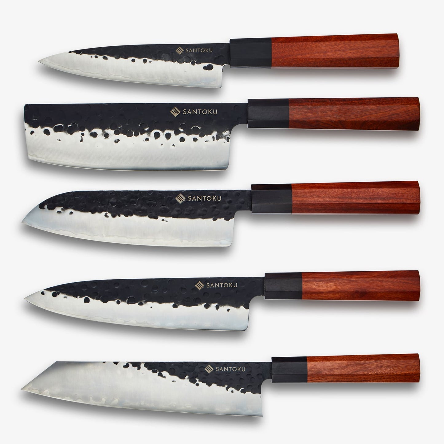 Minato Knife Series med Acacia Wood Magnetic Knife Holder