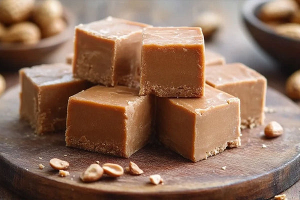 Cremet jordnøddesmør bliss fudge