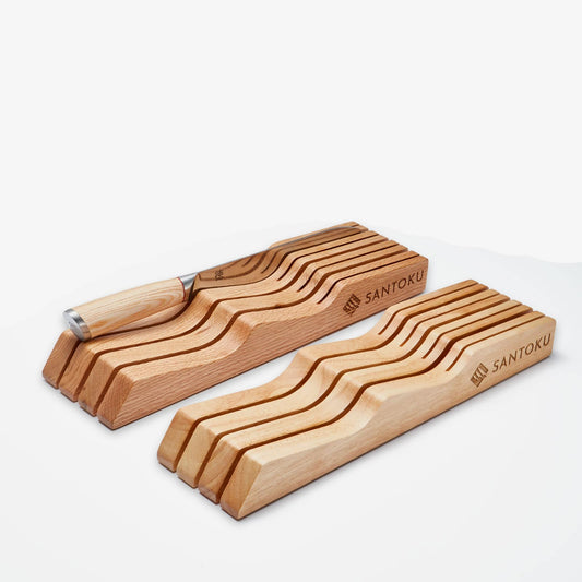 Køkkenknivskuffe | Tablepop træarrangør
