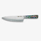 Chikashi (ちかし) Damaskus Chef Knife & Steel Set med Abalone -håndtag