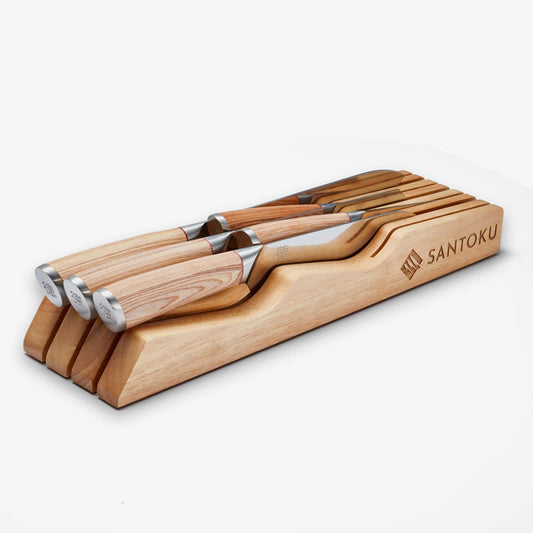 Køkkenknivskuffe | Tablepop træarrangør