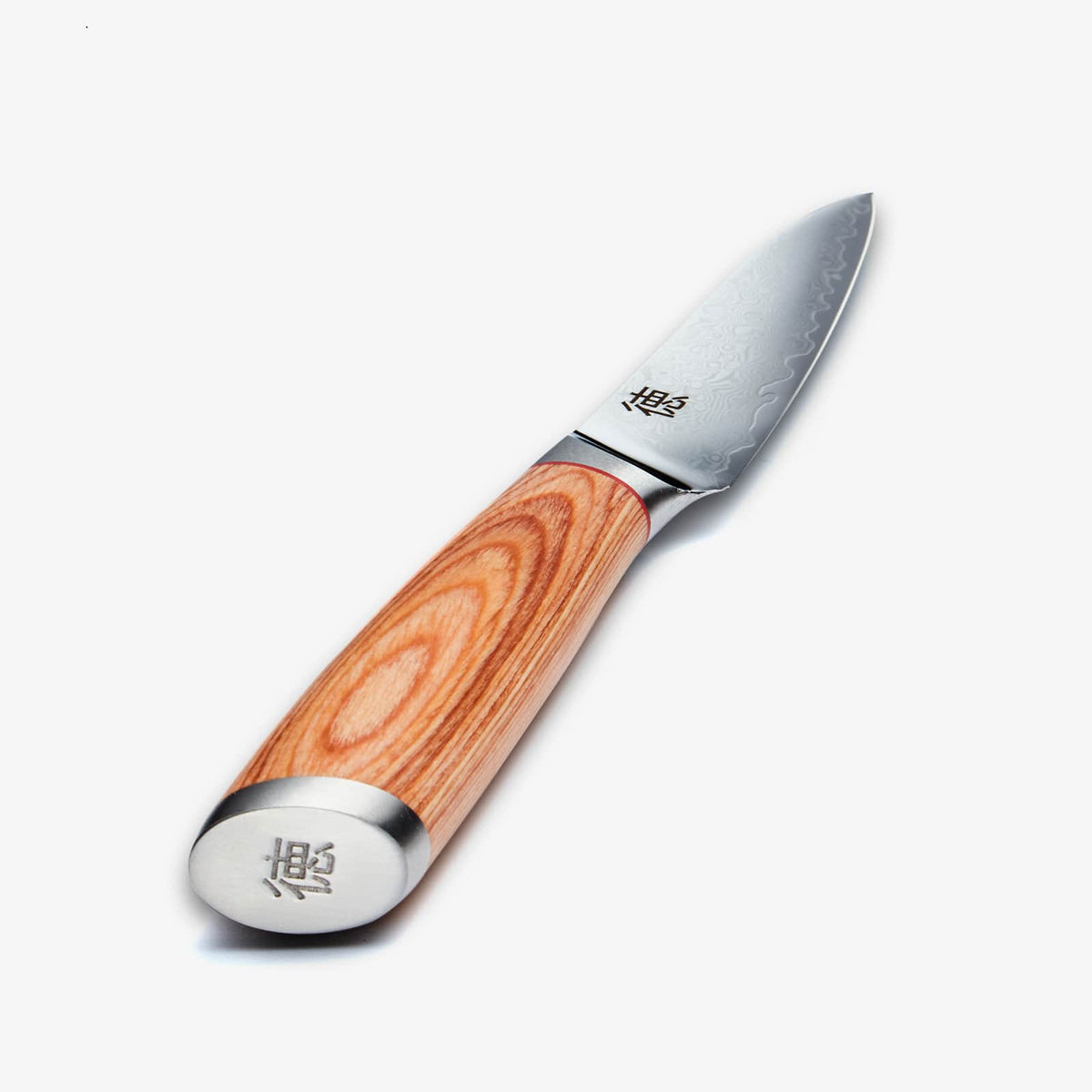 Haruta 4 inch VG10 Japans Damascus stalen schilmesje met houten handvat en schede