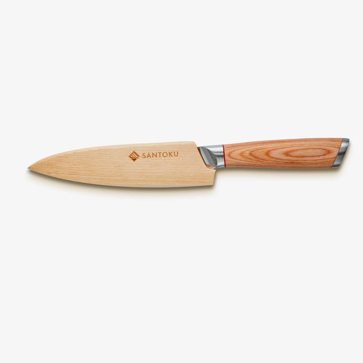Haruta 4 inch VG10 Japans Damascus stalen schilmesje met houten handvat en schede
