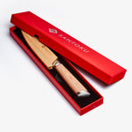 Haruta 5 inch VG10 Japanse damascus stalen mes met houten handvat en schede