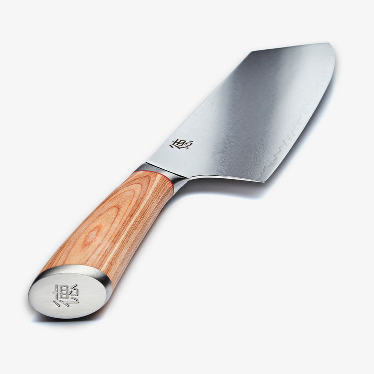 Haruta 7 inch VG10 Japans Damascus-stalen Nakiri-mes met houten handvat en schede