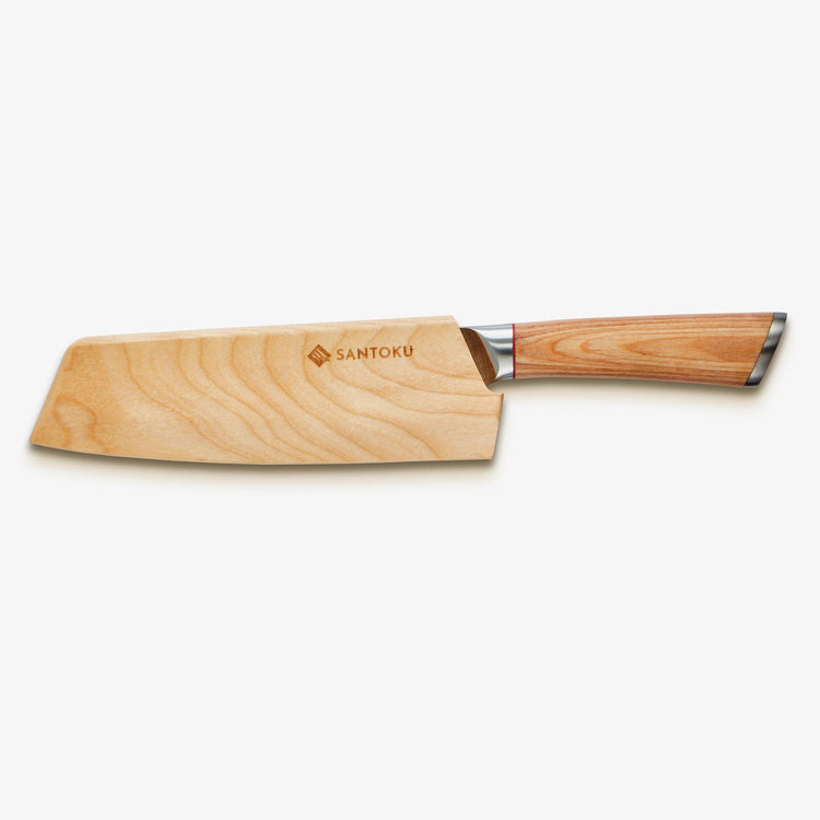 Haruta 7 inch VG10 Japans Damascus-stalen Nakiri-mes met houten handvat en schede