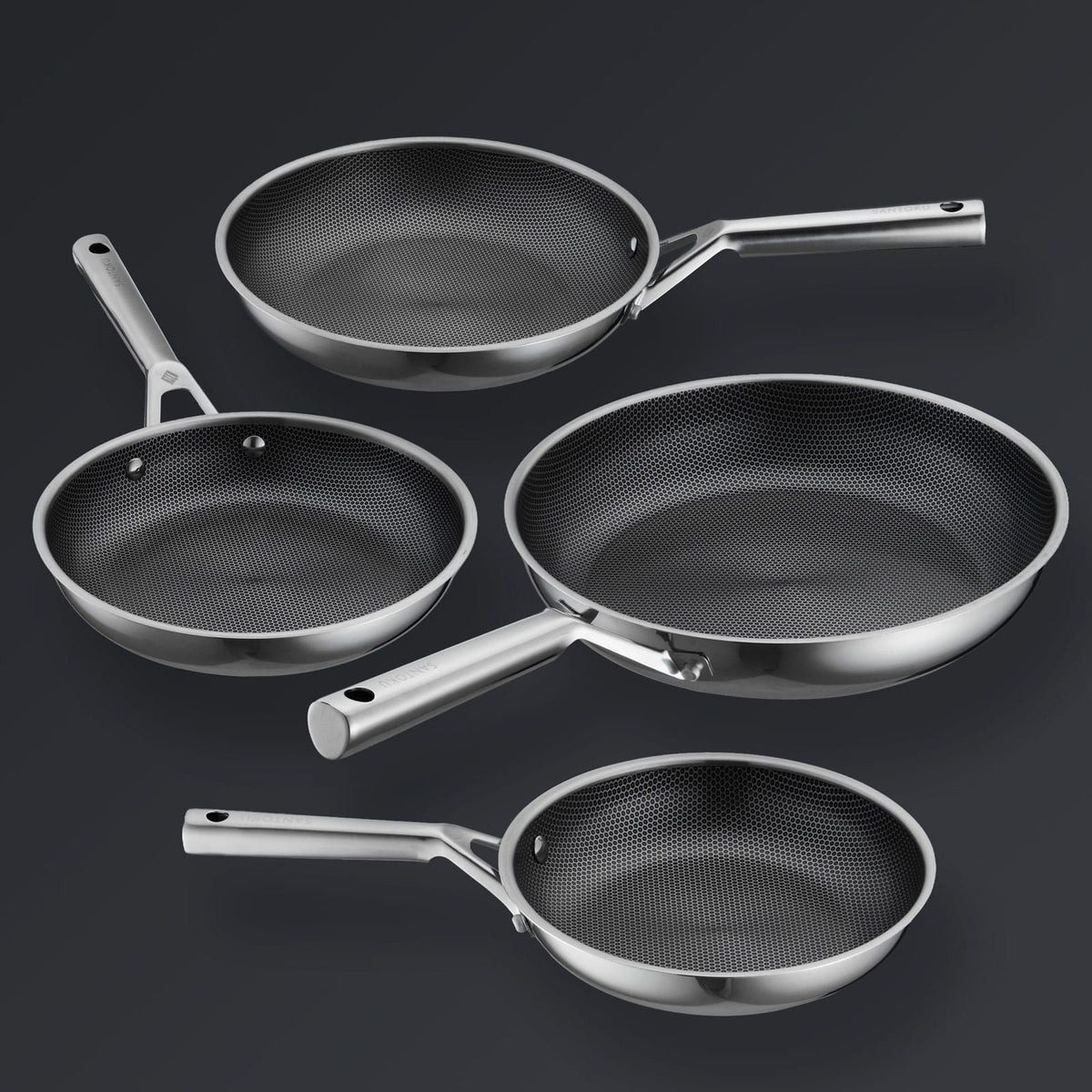 Hive Hybrid™ 4-delt stegepandesæt (20 cm, 24 cm, 26 cm, 28 cm)