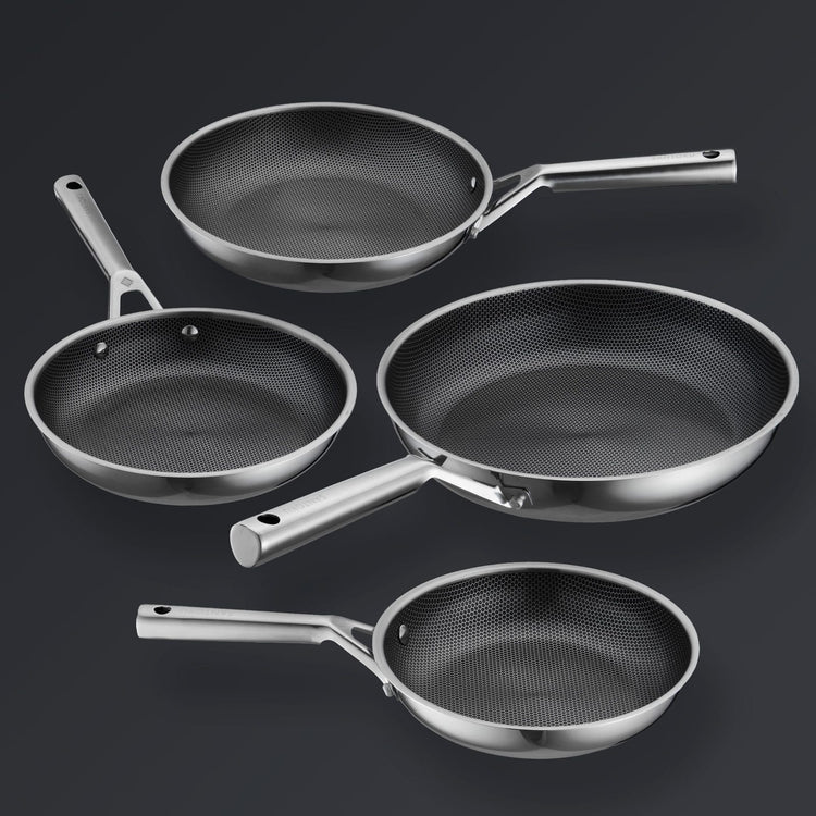 Hive Hybrid™ 4-delt stegepandesæt (20 cm, 24 cm, 26 cm, 28 cm)